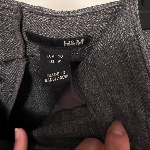 H&M wool wide leg dress pants - Picture 2 of 7